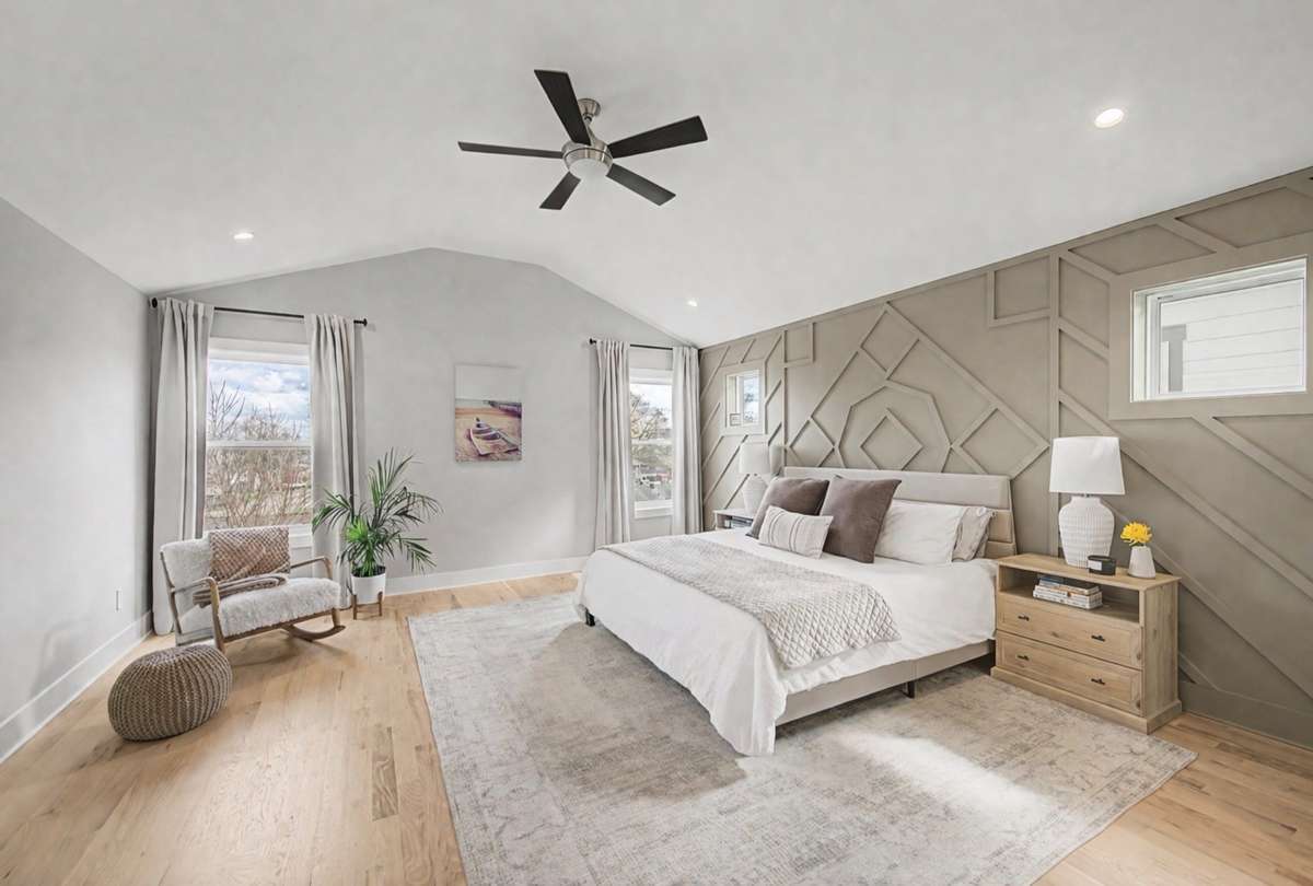 Digitally painted accent wall