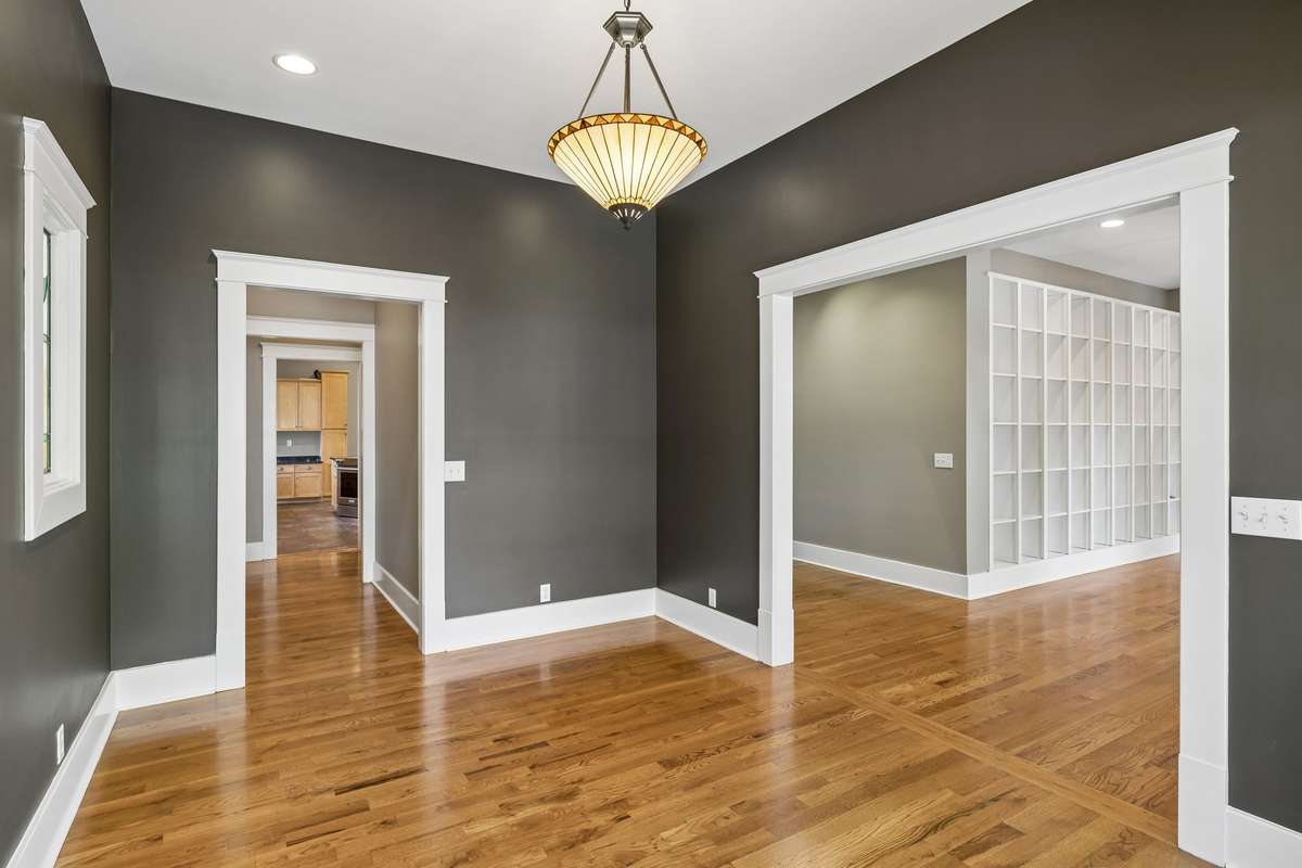 Hardwood floors throughout the entire main level of the house