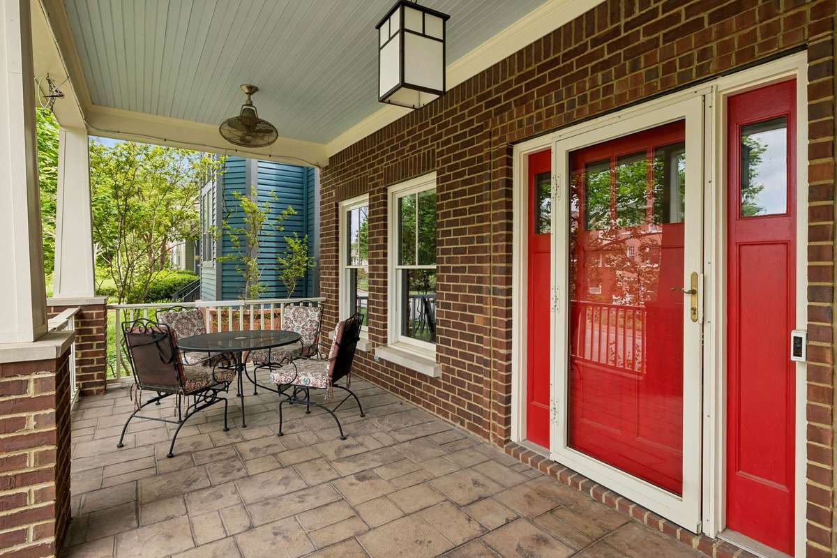 Perfect front porch to enjoy your morning coffee