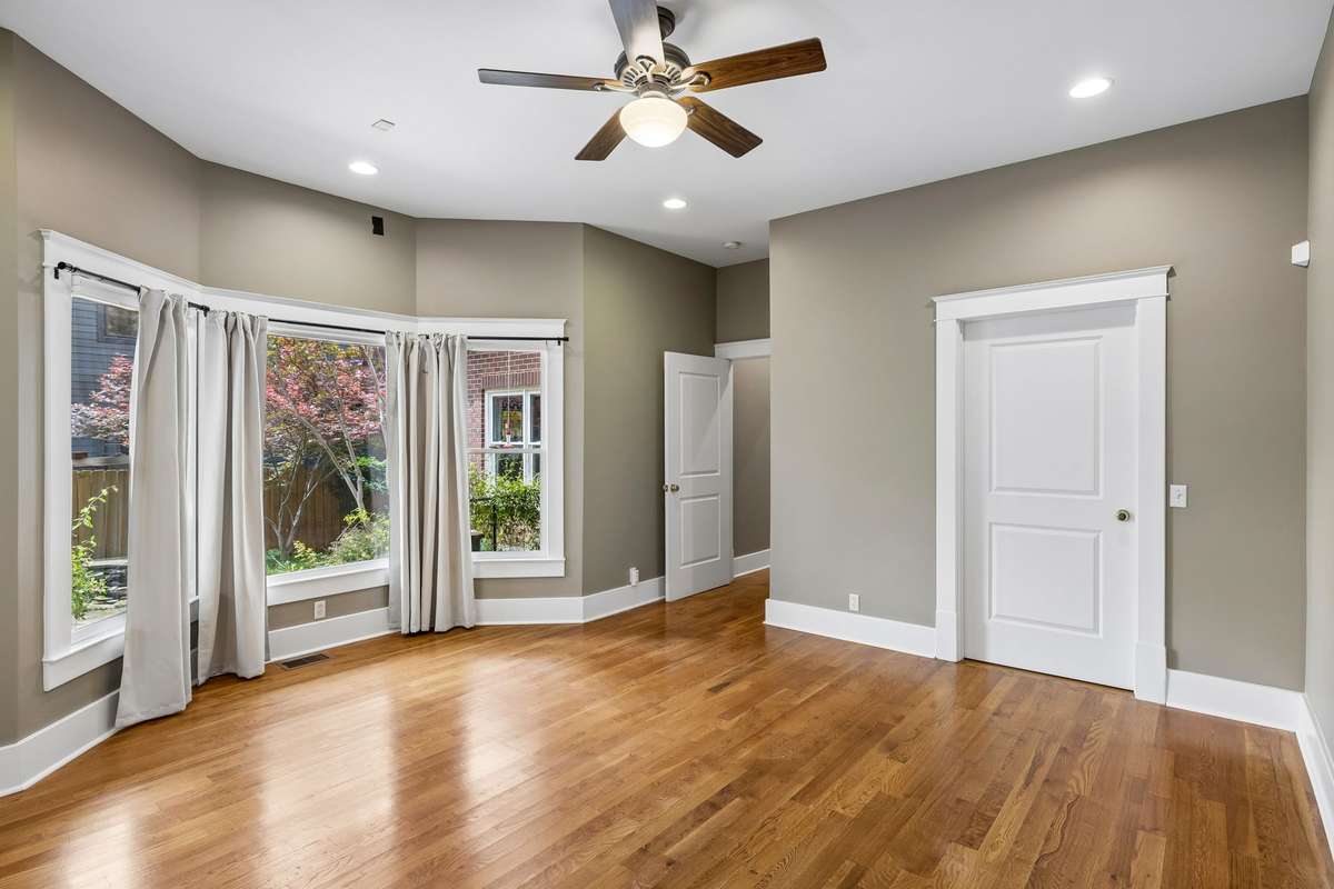Large walk in closet in this bedroom!