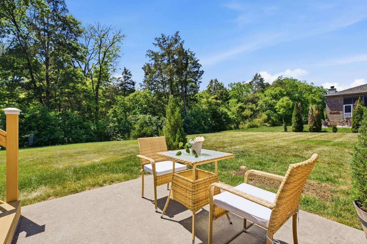 The perfect patio for lounging and grilling!