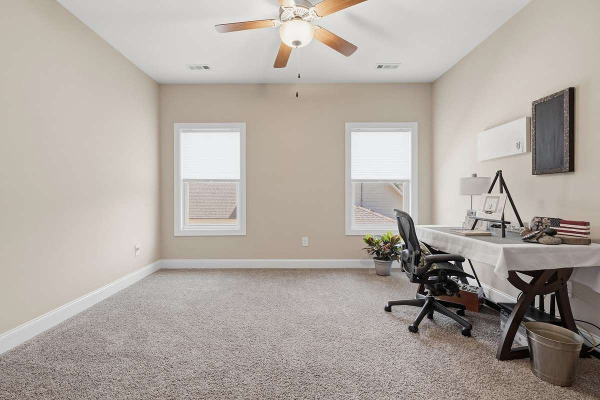 Upstairs Office, Craft room or even a kids bonus room!  Barn doors allows you to close the space off.