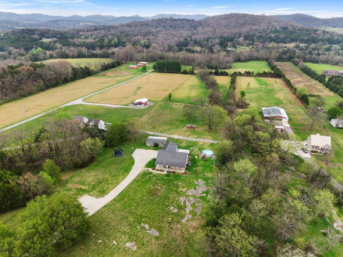 Large homesite surrounded by scenic views.