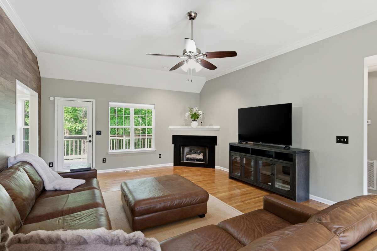 Relax and enjoy the fire in your gas fireplace, while enjoying sometime watching your favorite show