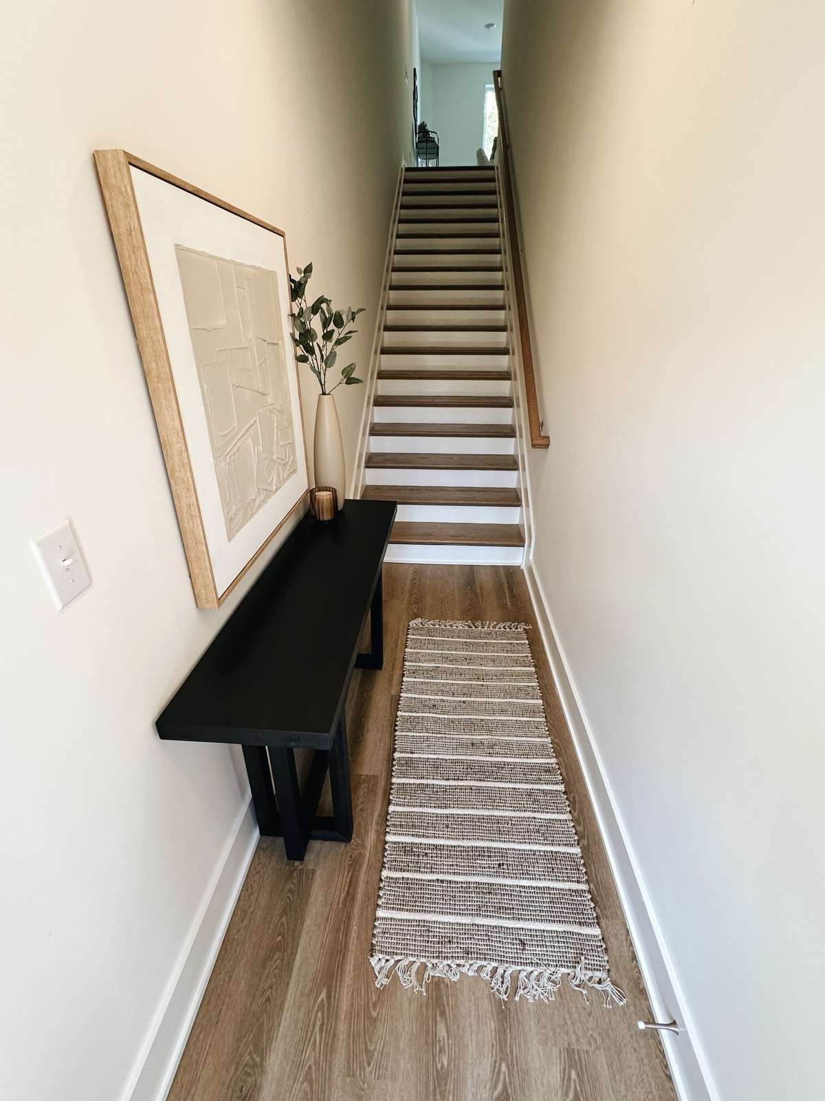 How you're greeted when you enter the townhome from the ground floor front door!