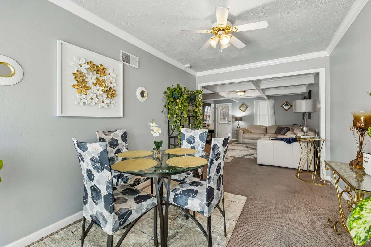 Ground level flex space-  perfect for entertaining, weight room, hobby room or man cave