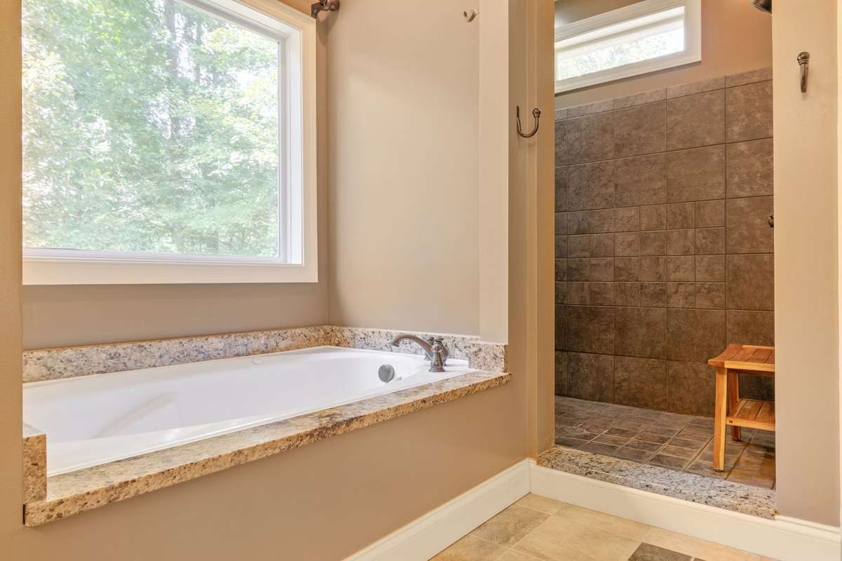 Large walk-in shower