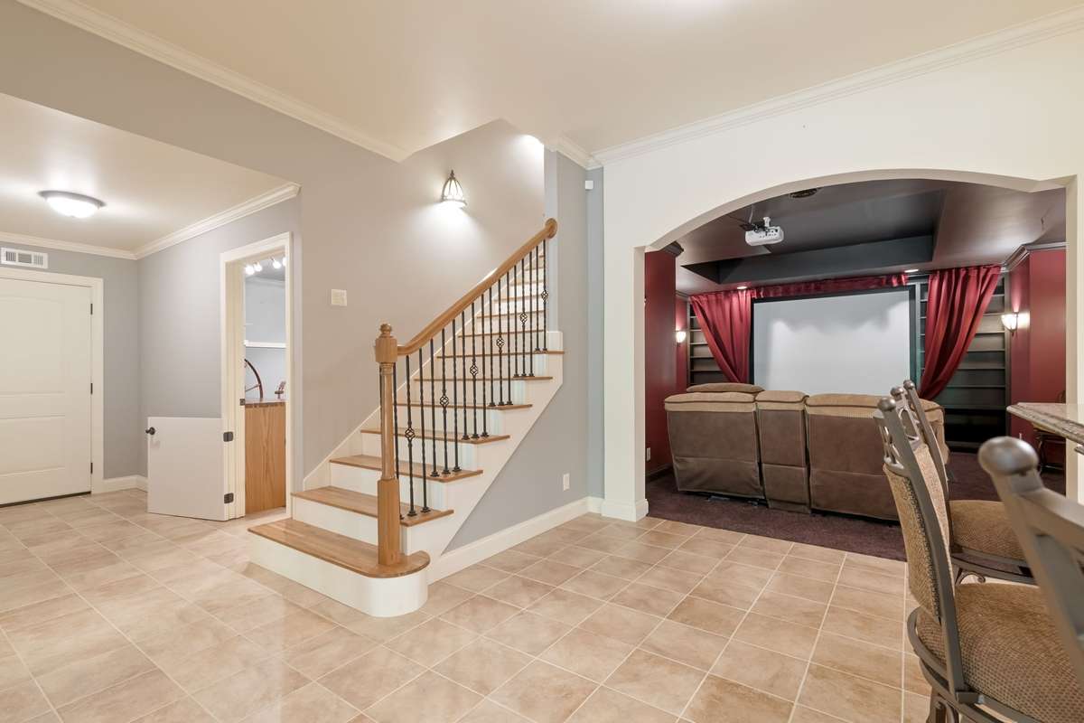 The lower level is where this house goes to the next level. So much space down here.