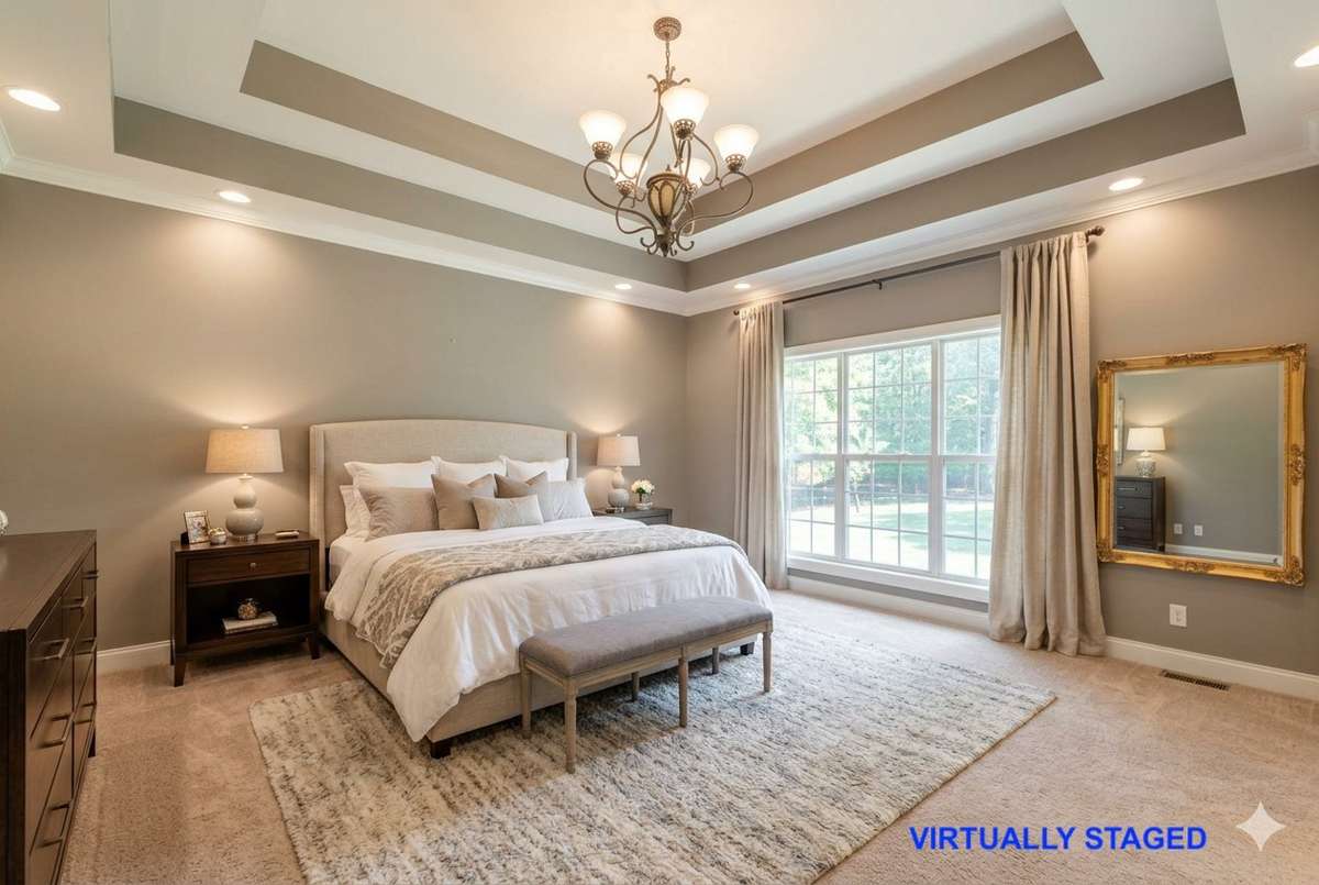 VIRTUALLY STAGED Primary Bedroom