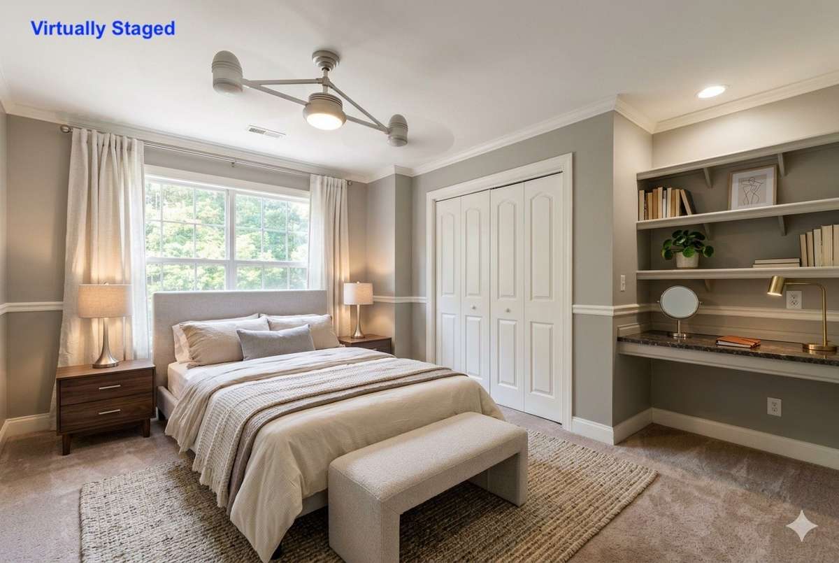 VIRTUALLY STAGED Bedroom 2