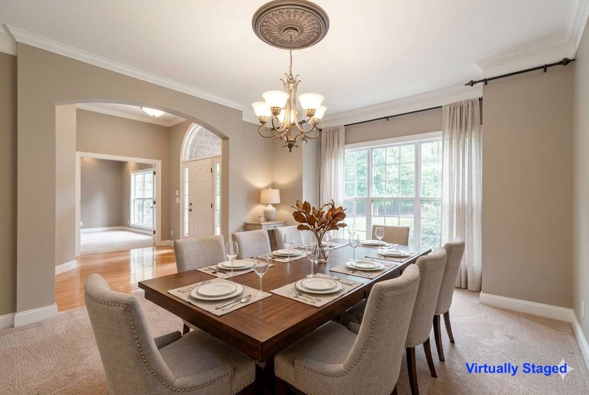 VIRTUALLY STAGED Dining Room