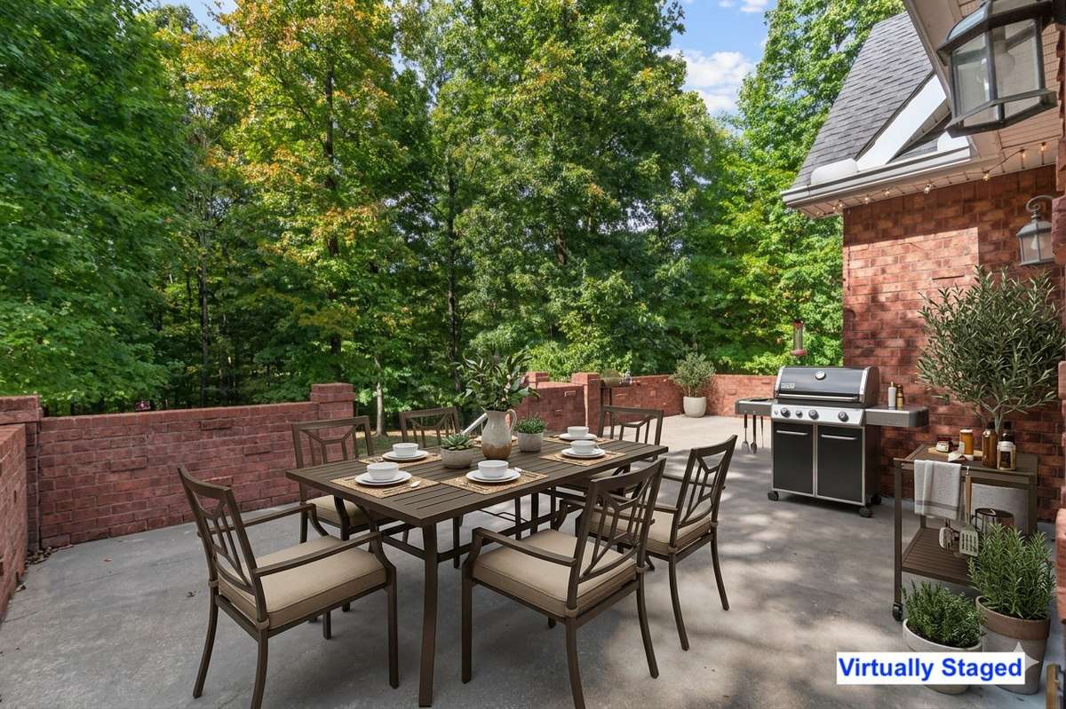 VIRTUALLY STAGED Rear Patio