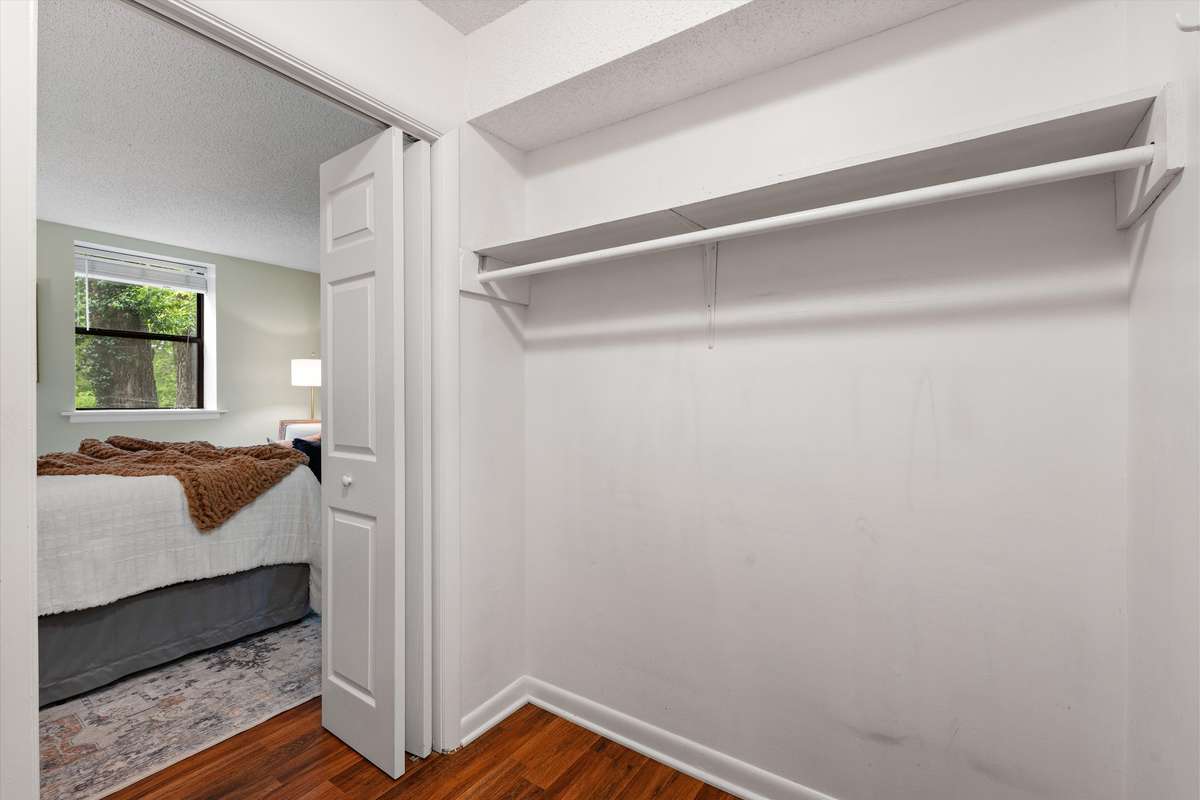 Primary has a walk-in closet and own entrance to bathroom.