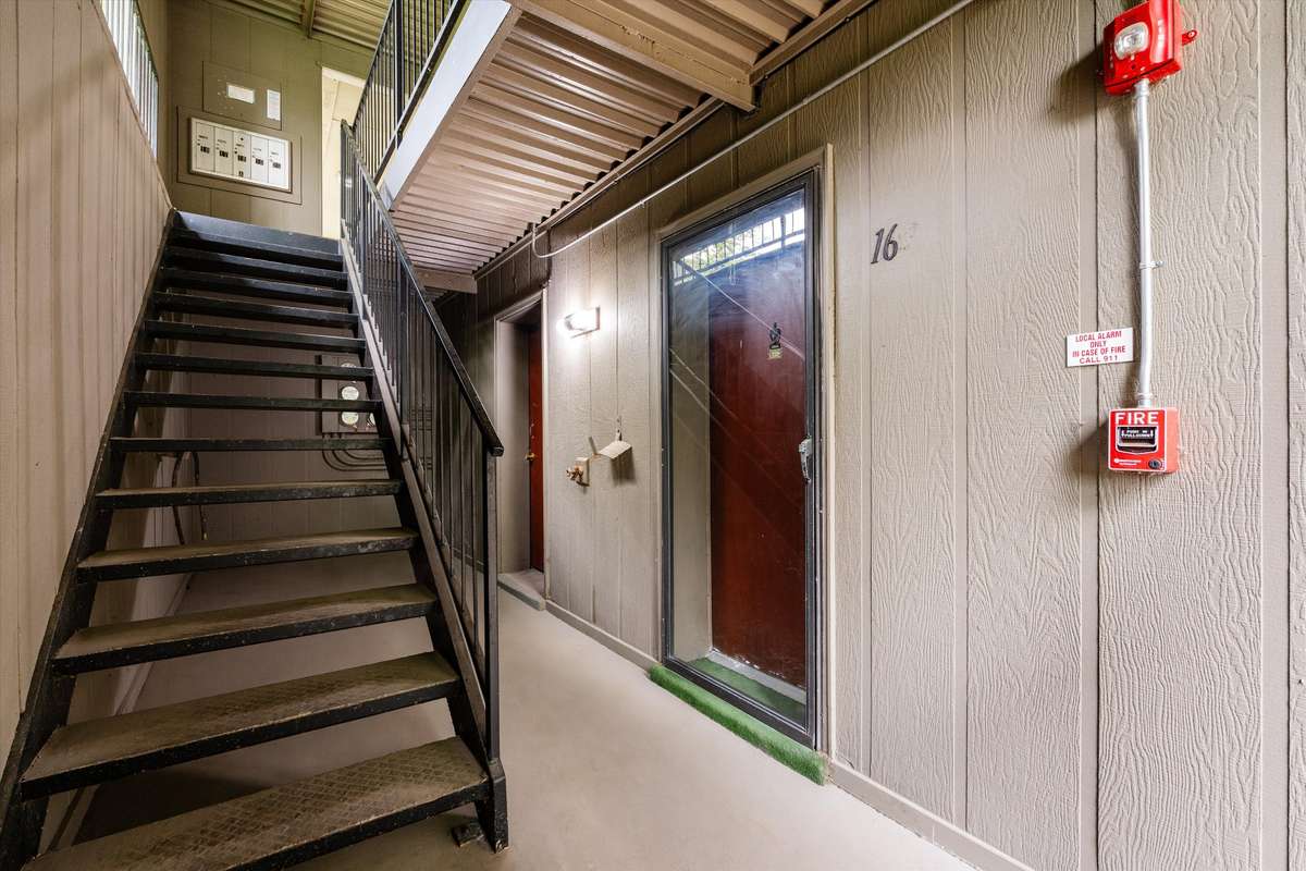 Condo has two entrances. Pictured is the hall entrance.