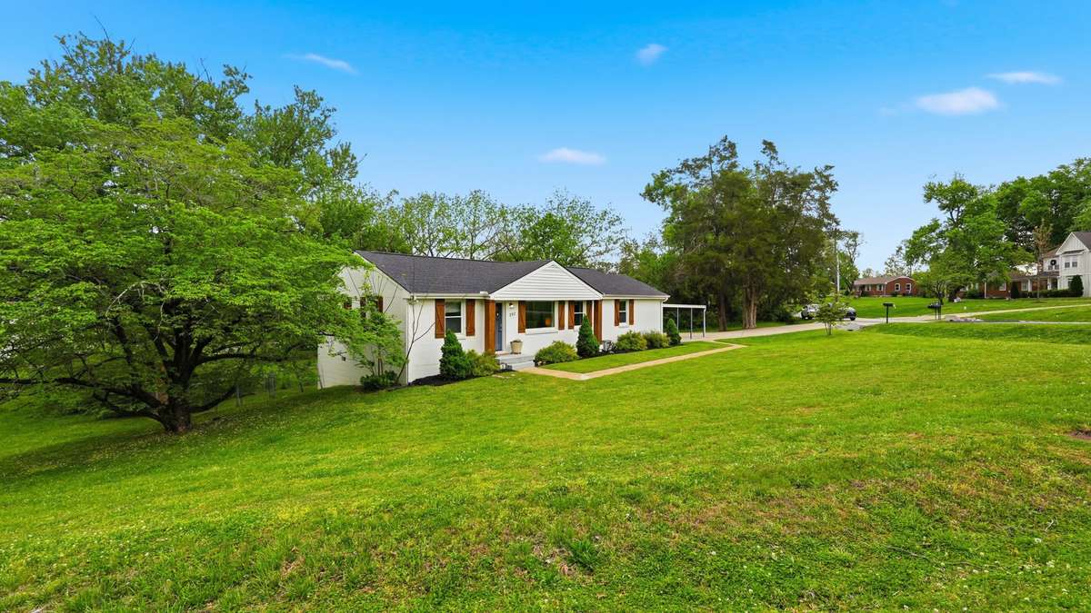 Spacious front, back, and sideyard