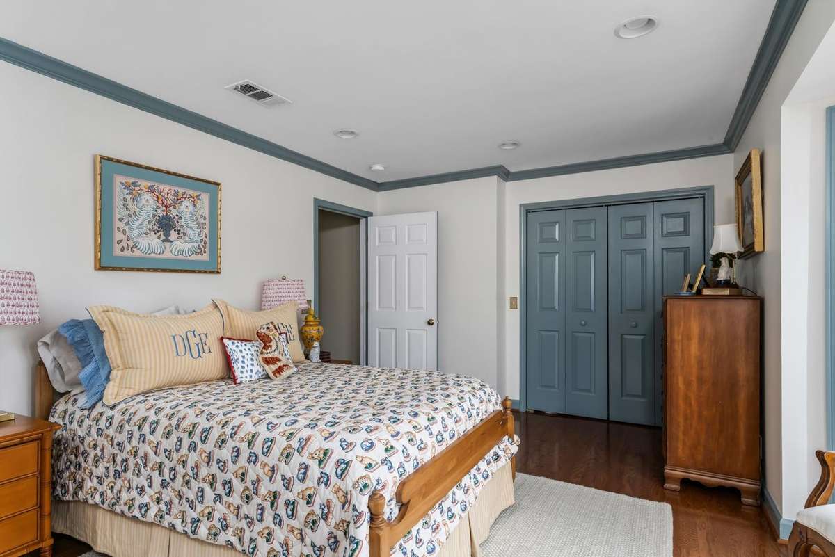 Layout offers ideal separation between rooms for guests or roommates.