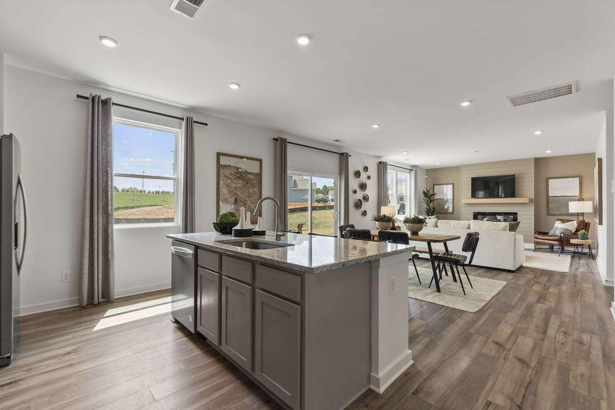 Island
(furnished model home photo)