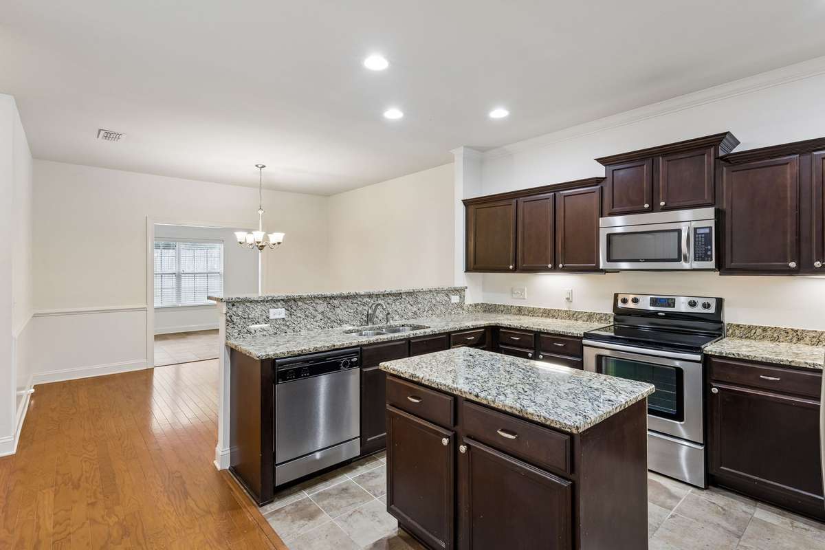 Kitchen includes many recessed lights plus undercabinet lighting! 217 Whiteamore Run, Murfreesboro, TN 37128
