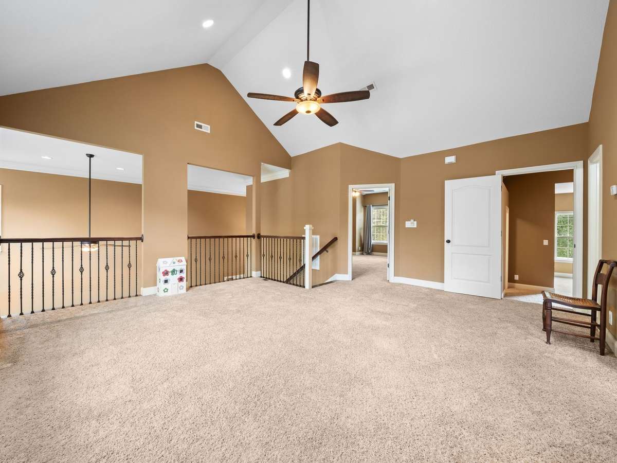 Versatile bonus space—ideal for a media room, playroom, or home office.