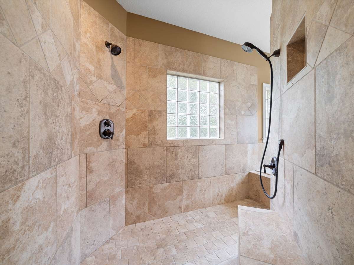 Walk around shower