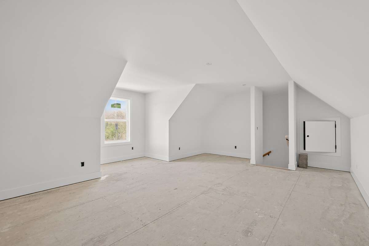 Flex space upstairs will be the only carpeted room in the house