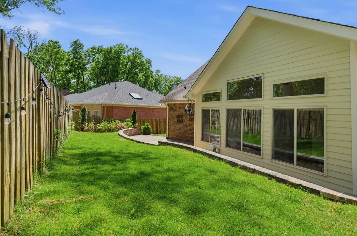 Yard is puppy ready with fully fenced backyard.