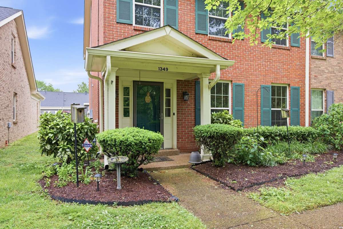 Front door with covered porch