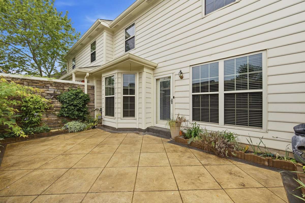 Stained concrete patio
