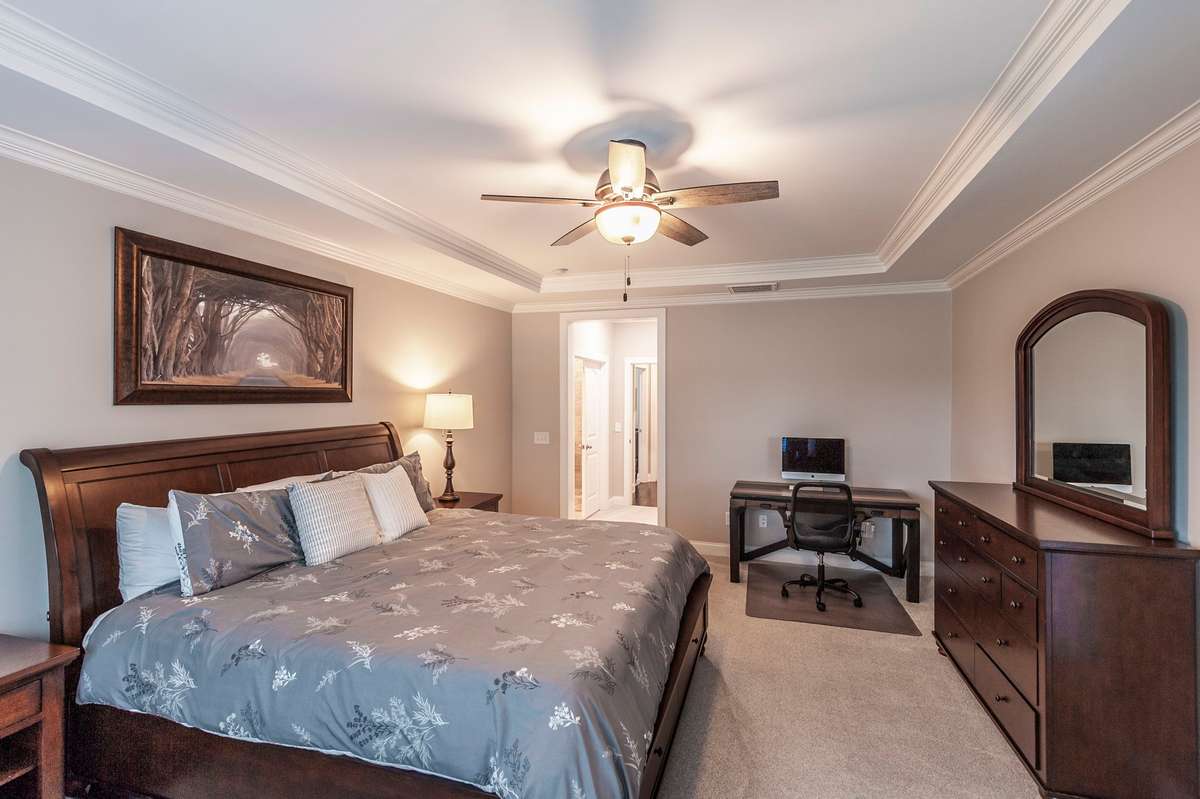 Primary suite located on the main level