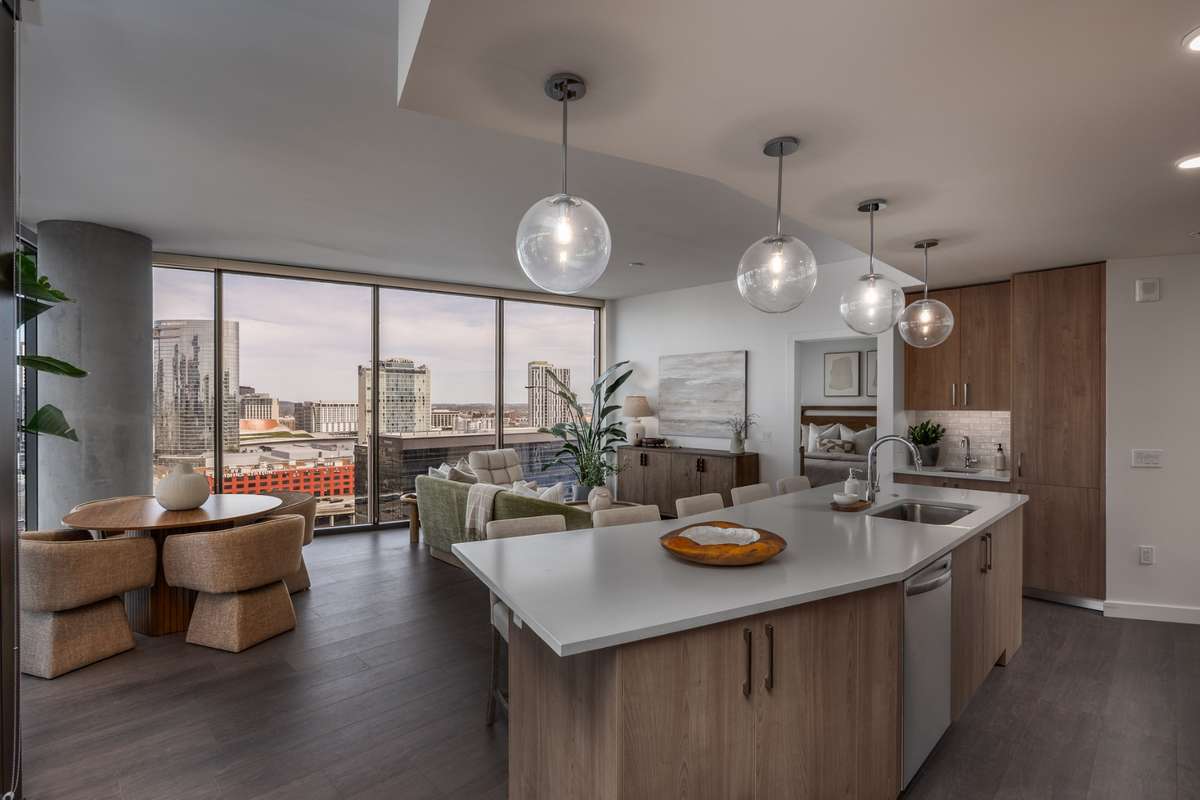 Furnished model unit