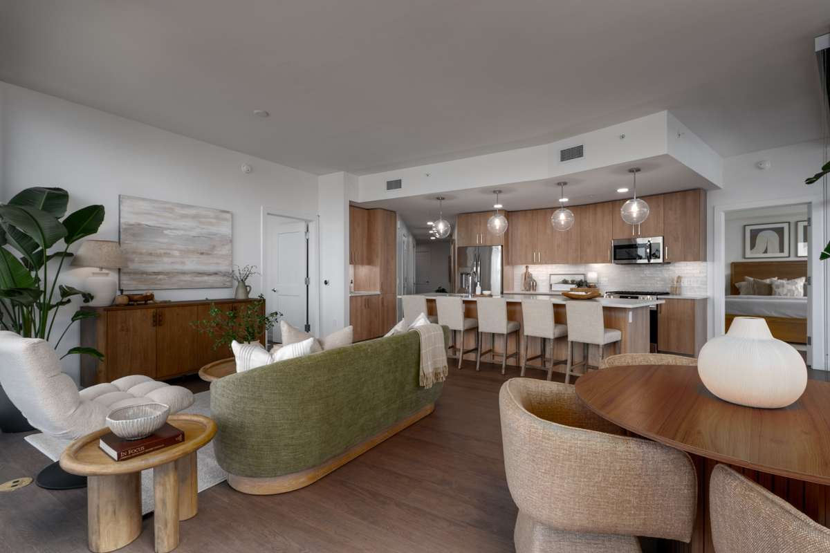 Furnished model unit