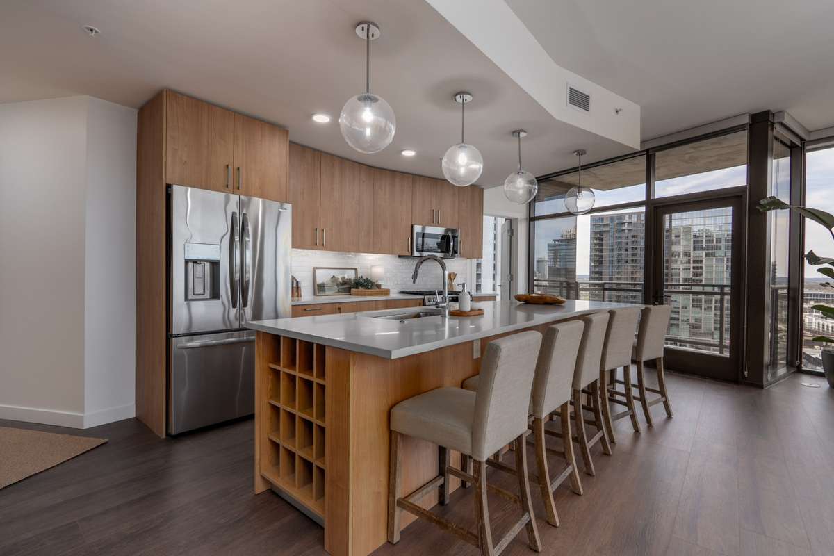 Furnished model unit