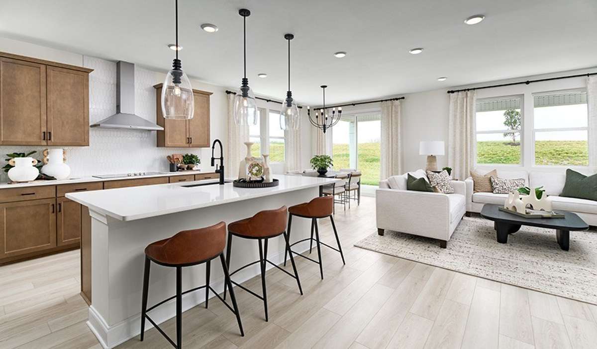Welcome to your NEW HOME!!!  Picture of decorated model home.