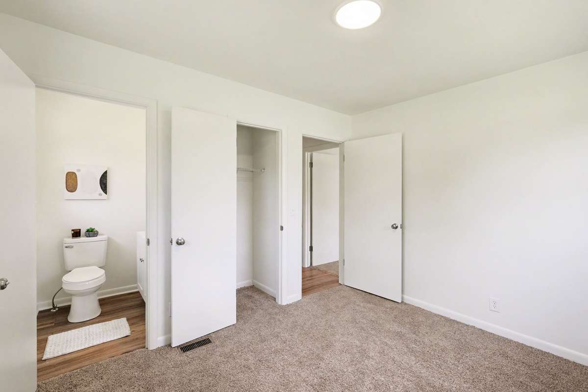 Bedroom 2 has a 1/2 Bath