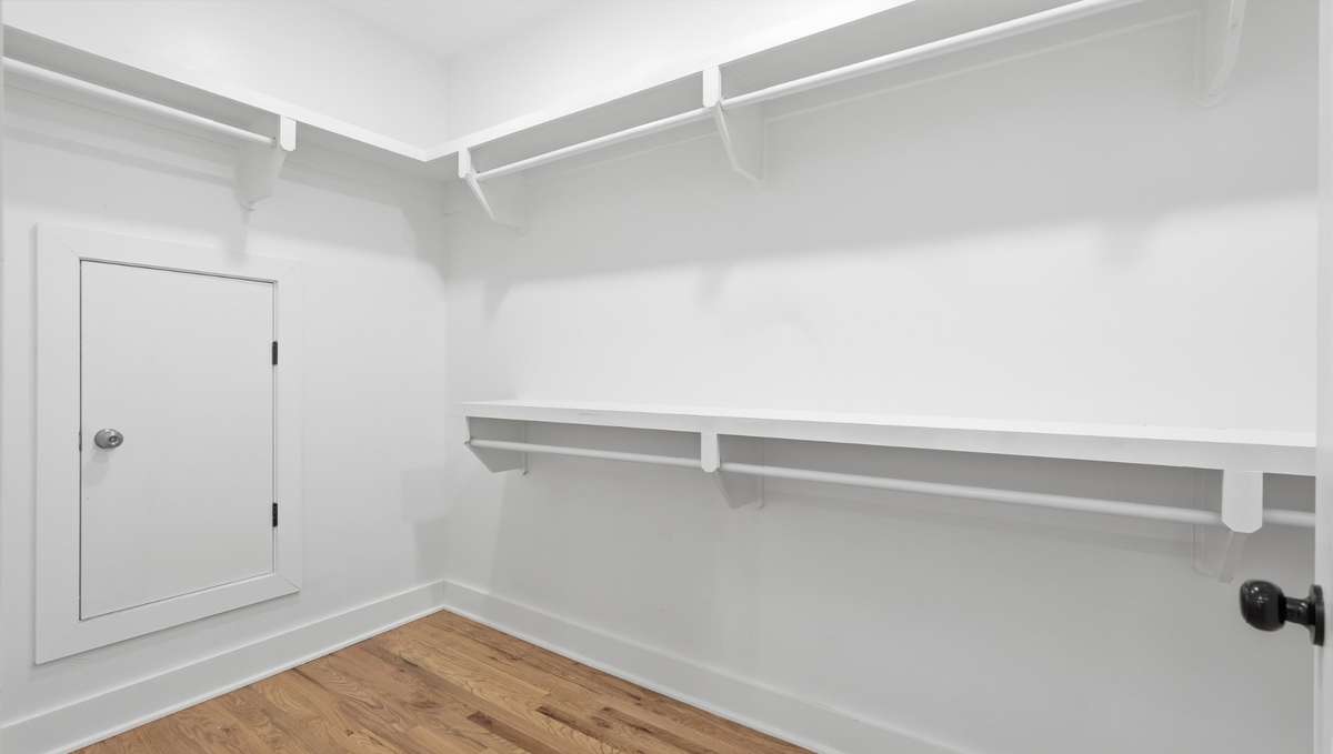 Walk in primary closet