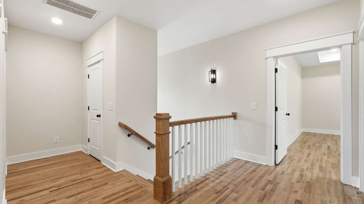 Large landing and storage with all bedrooms upstairs