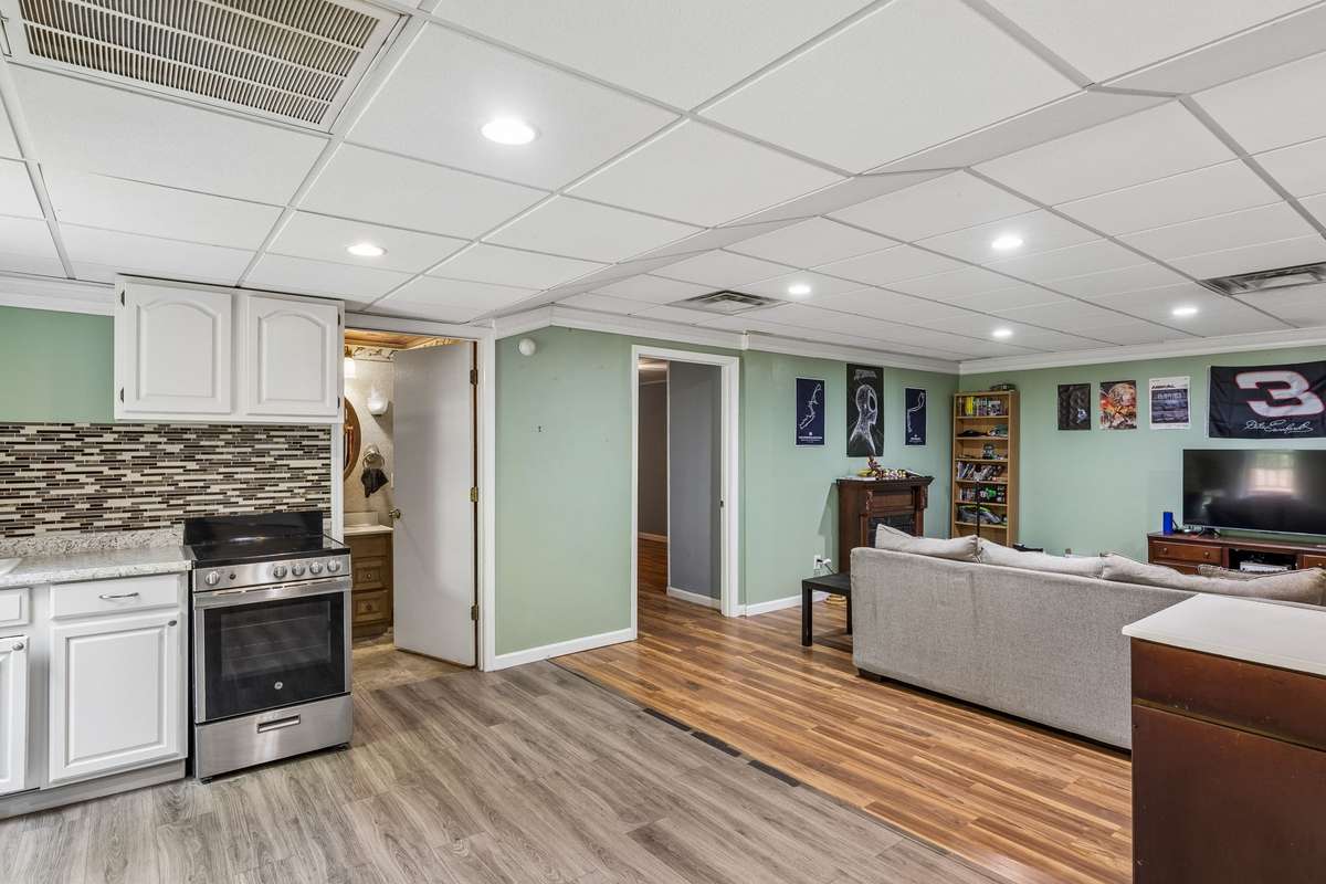 Basement apartment is currently leased for $650/month. Tenants bedroom not pictured for privacy.