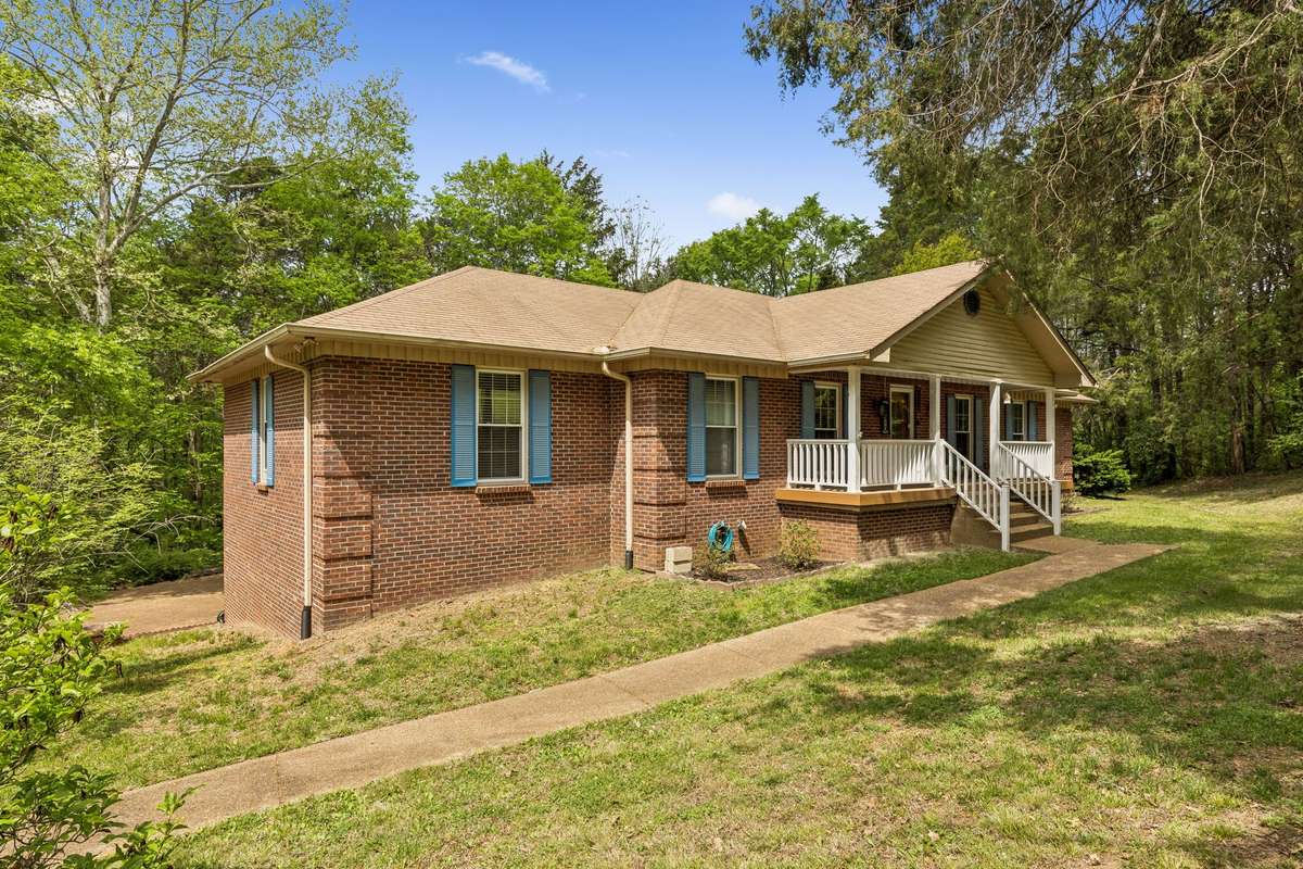 Enjoy peaceful mornings on the rocking chair-ready front porch.