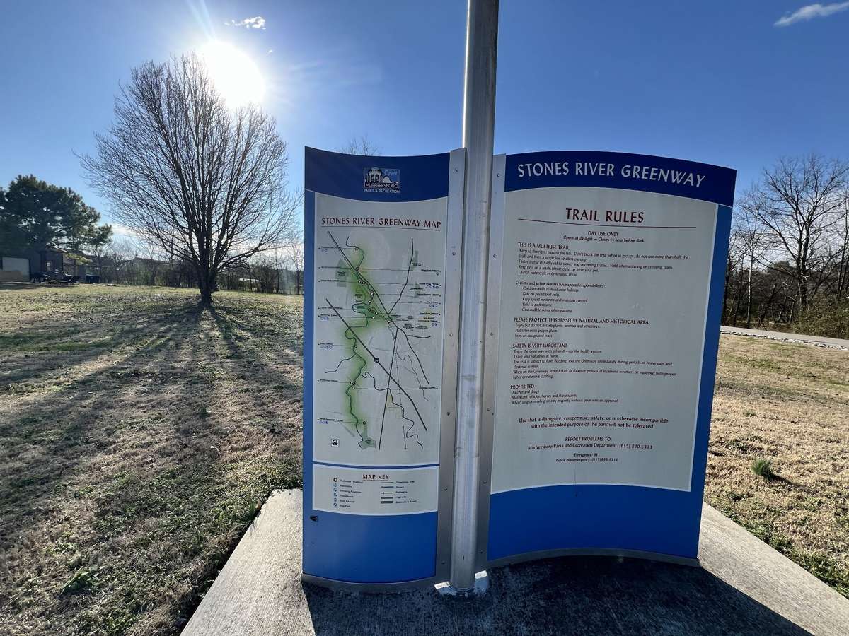 Stones River Greenway Trail Nearby!