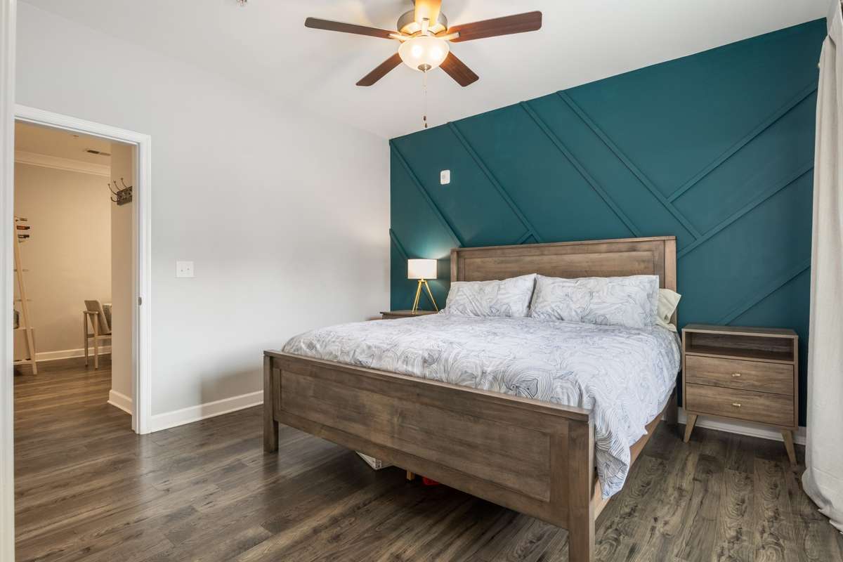 The owner's suite is located off of the dining area. Clean and Bright!