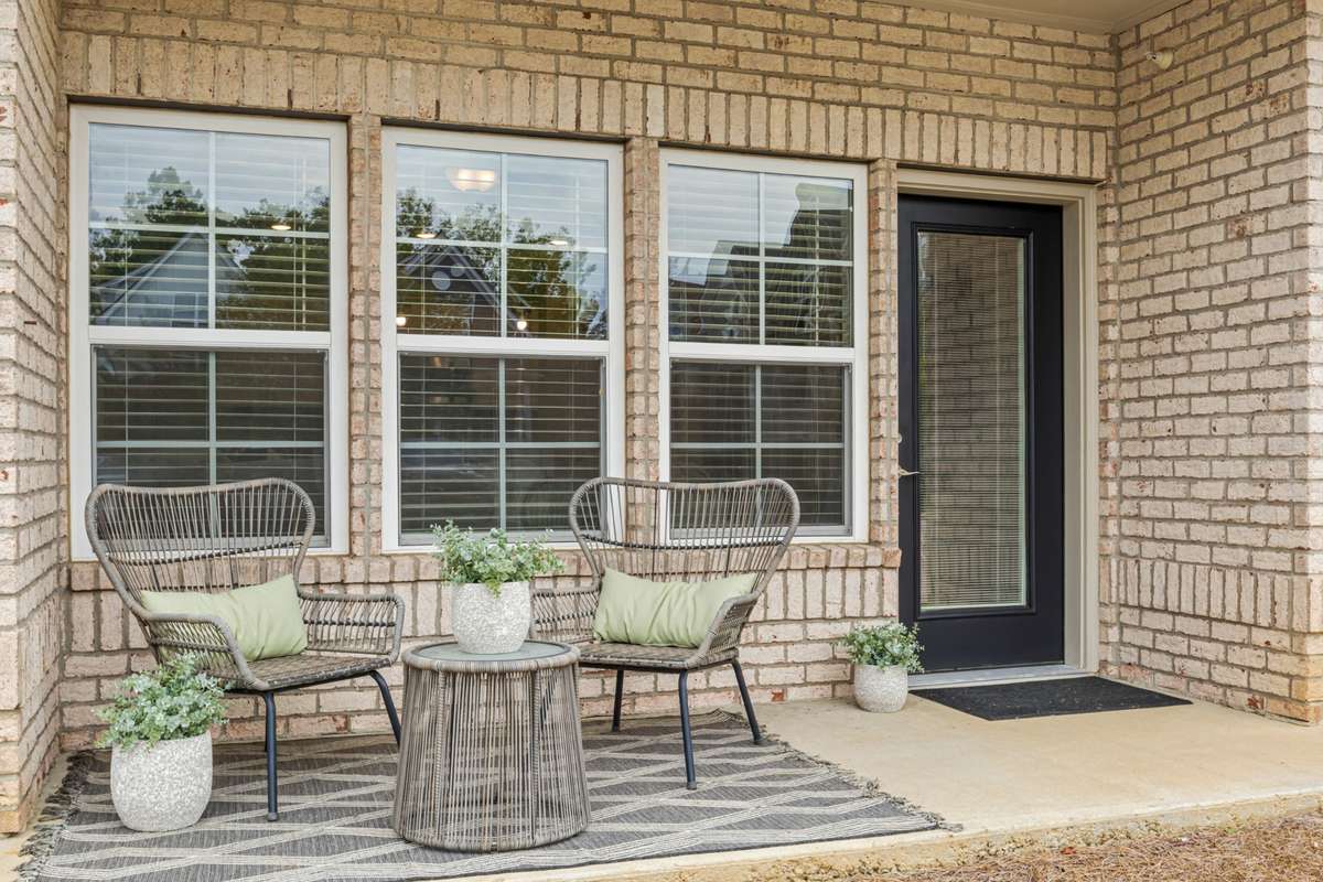 Your stepless entry through a private patio is just a few steps from one designated parking spot. Your patio faces into the community and is located on the quiet side of the building.