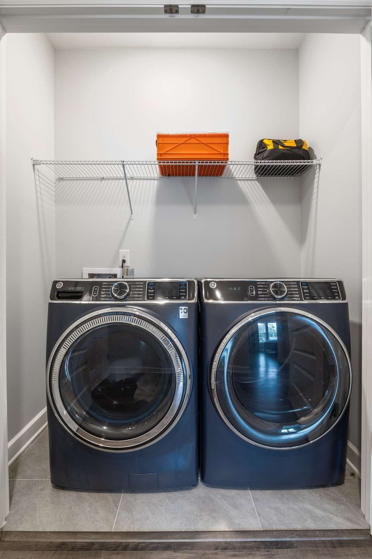 This home includes a full size washer and dryer closet which many units do not have. This closet, along with 2 more extra closets off of the common areas, gives you so much extra storage. (washer and dryer do not convey)