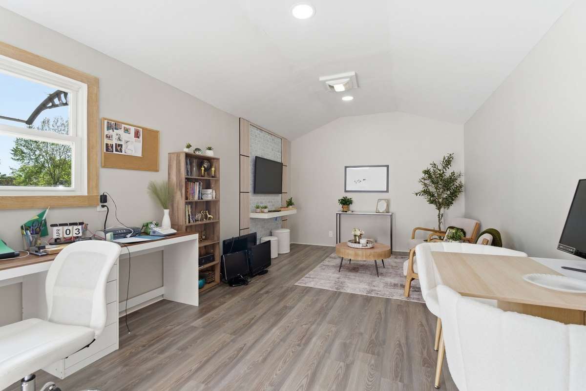 Inside detached office/studio