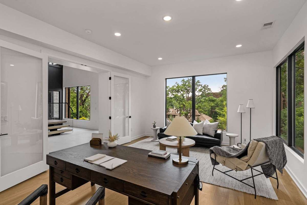 Spacious office off the foyer