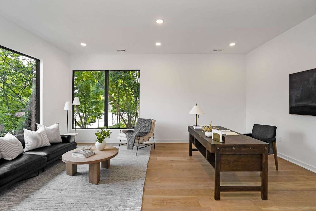 Spacious office off the foyer
