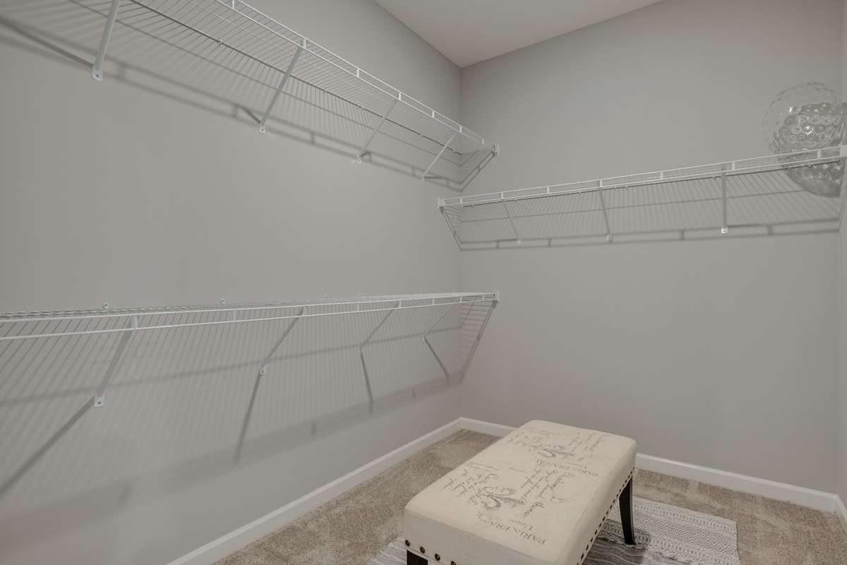 Stock Photo: Closet is huge!