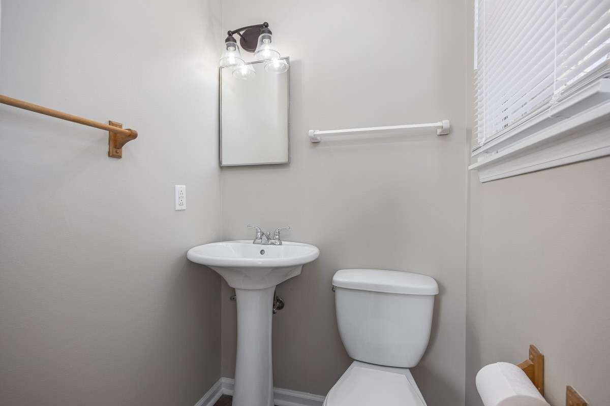 half bath in the primary bedroom