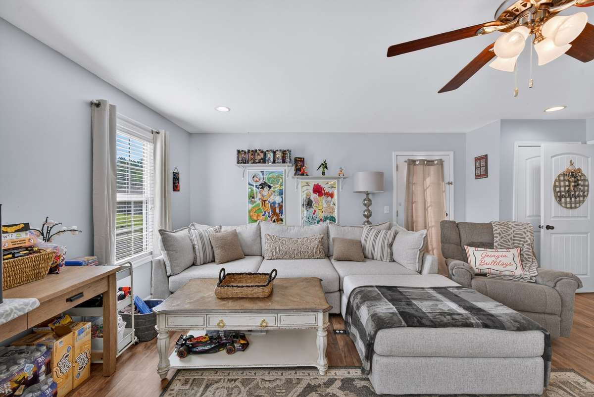 Main level flex/bonus room. Need space for a home gym, home office, playroom, the list goes on and on