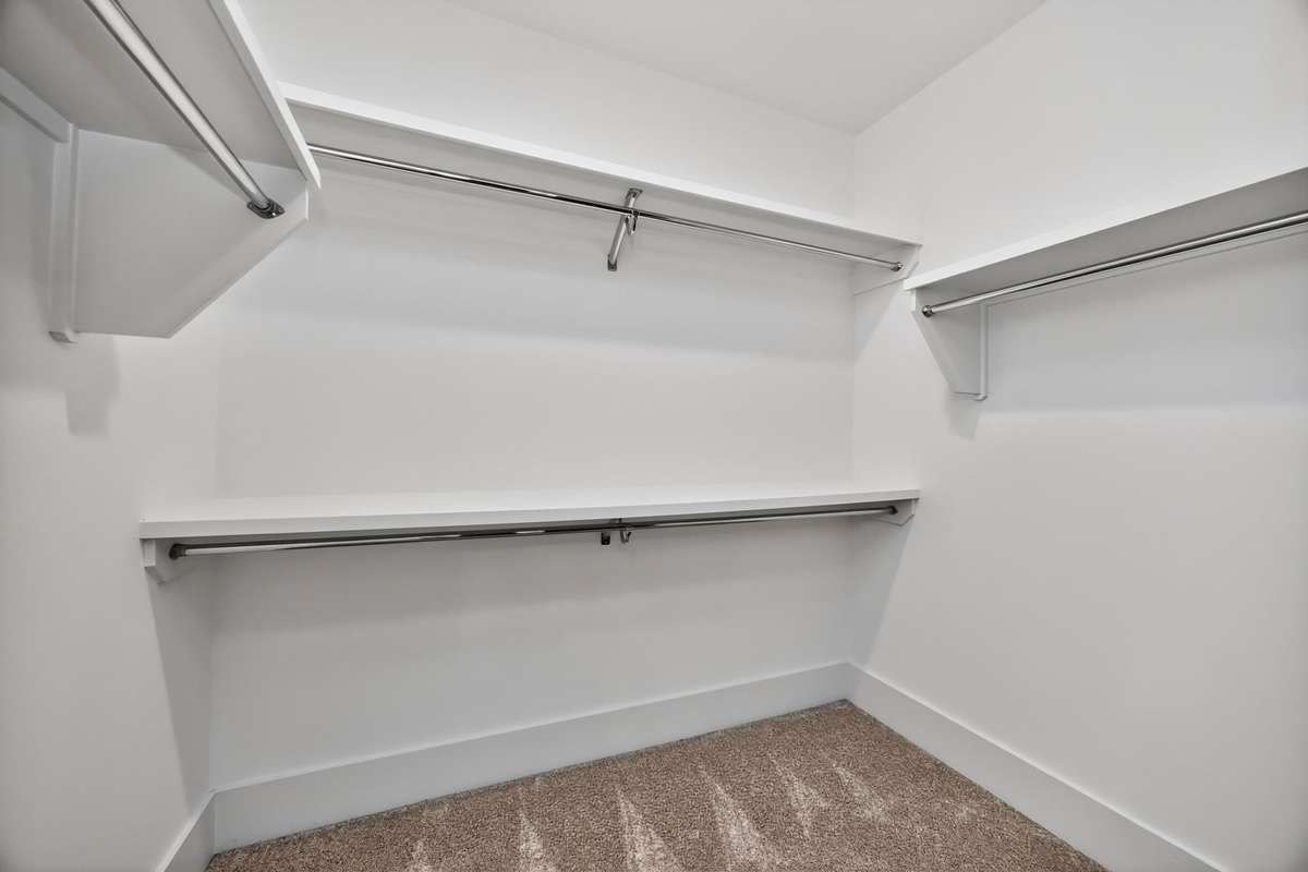The walk-in primary closet.