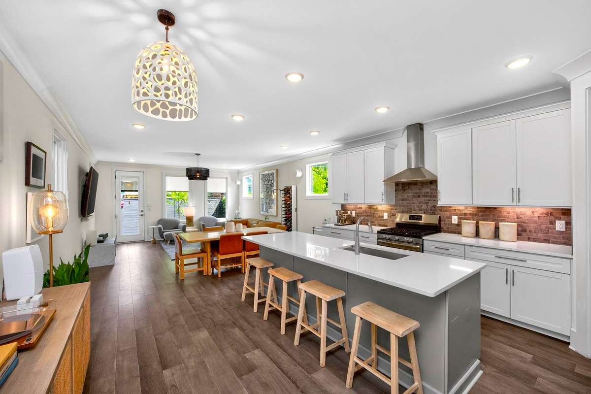 The open concept floorplan makes this home ideal for entertaining.